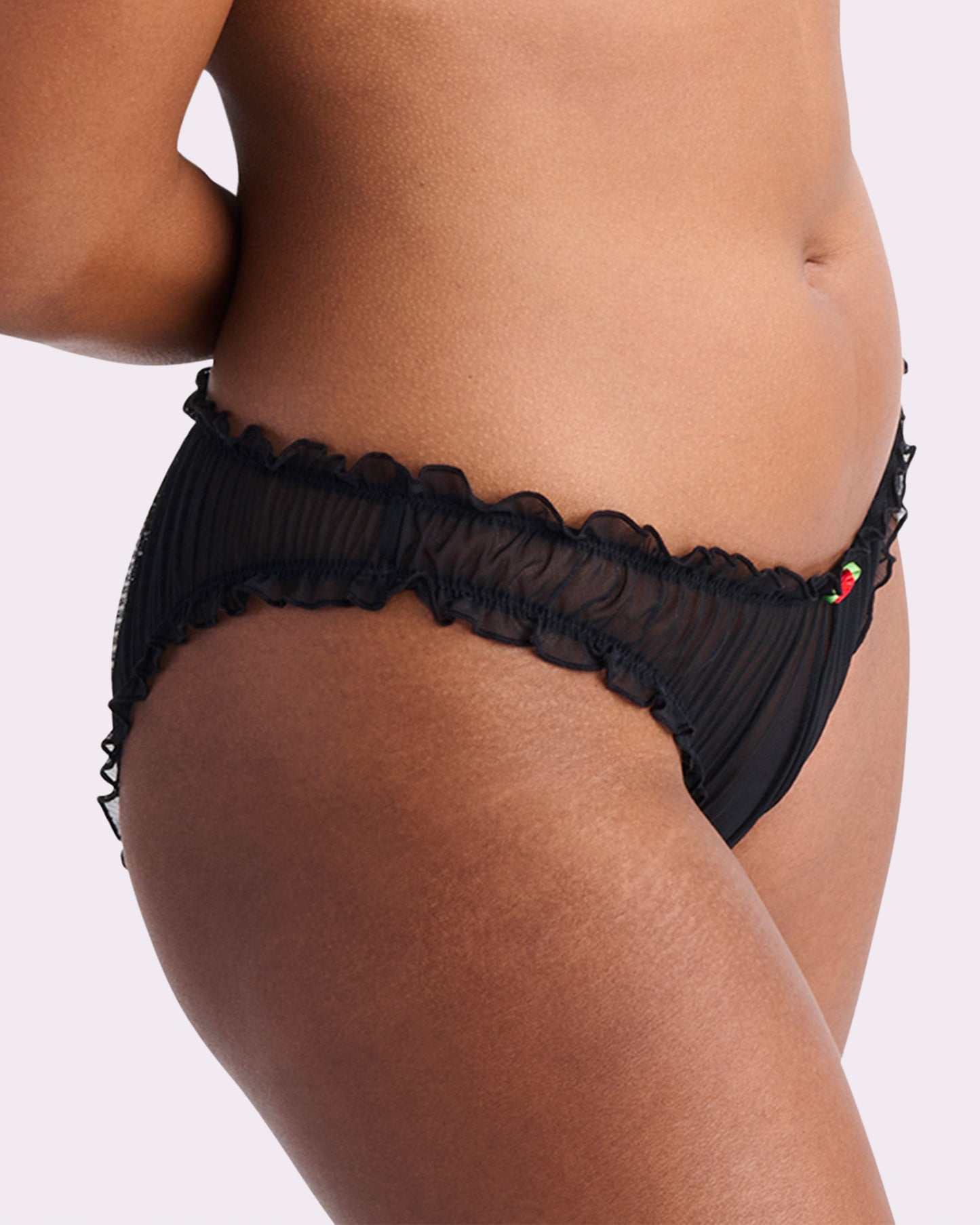 Silky Mesh Flutter Cheeky | Silky Mesh (Eightball)