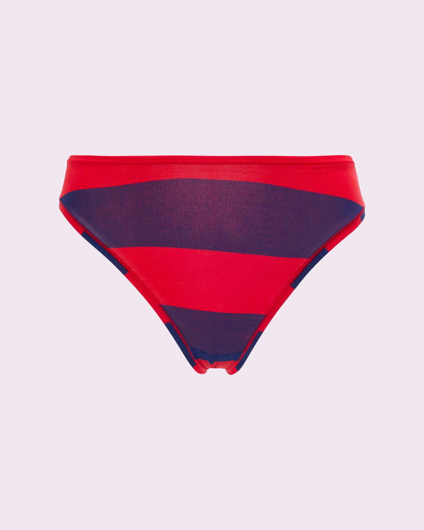 Vintage High Cut Cheeky | New:Cotton  (Red Rugby Stripe)