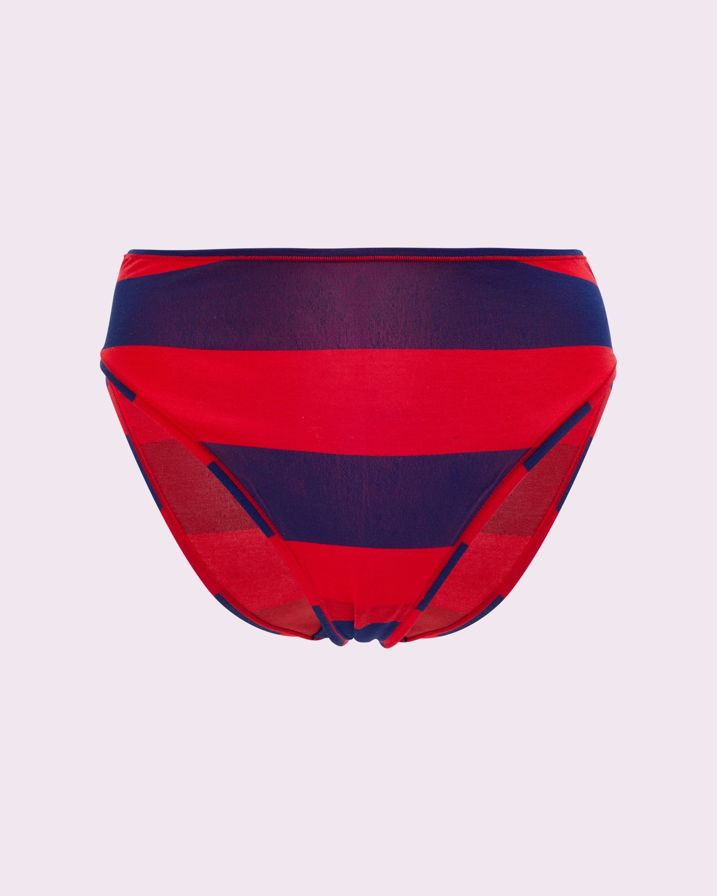 Vintage High Rise Brief | New:Cotton (Red Rugby Stripe)