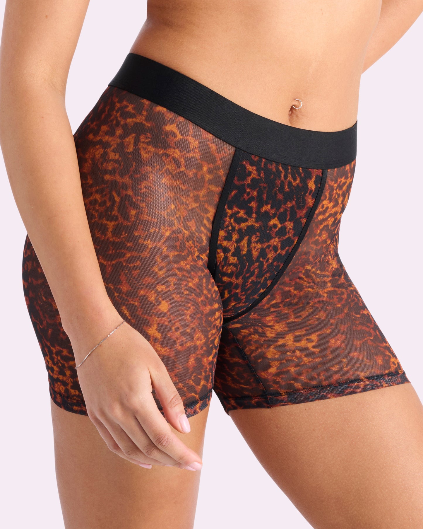 Silky Mesh Boxer Brief | Silky Mesh (Parade Leopard)