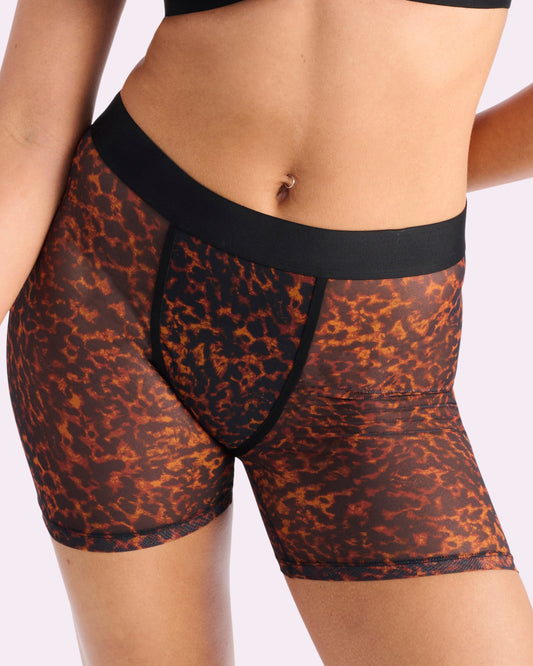 Silky Mesh Boxer Brief | Silky Mesh (Parade Leopard)