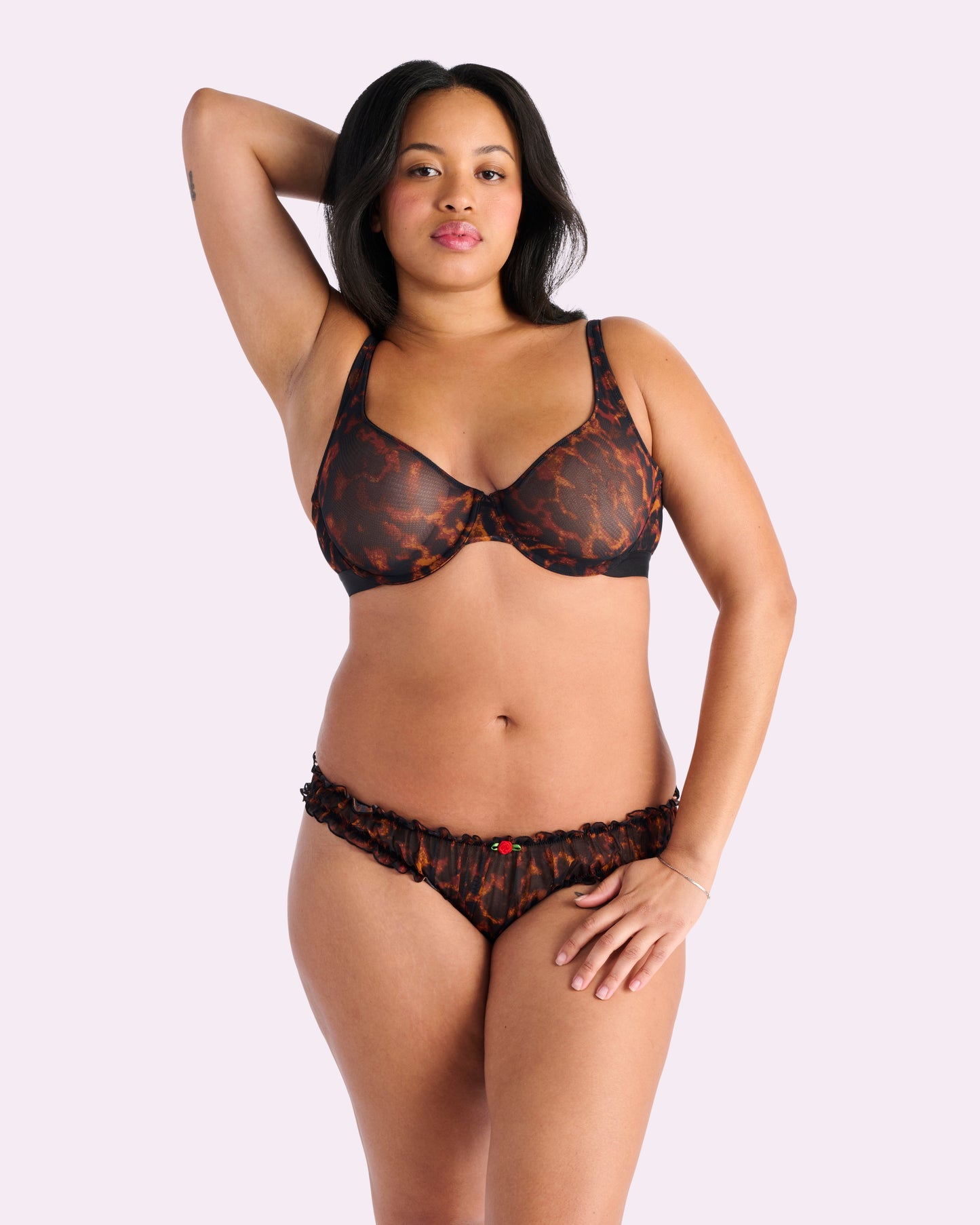 Silky Mesh Flutter Cheeky | Silky Mesh (Parade Leopard)