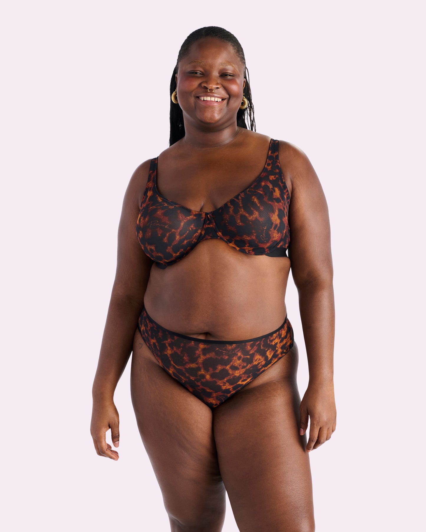 Silky Mesh High Rise Cheeky | Silky Mesh (Parade Leopard)