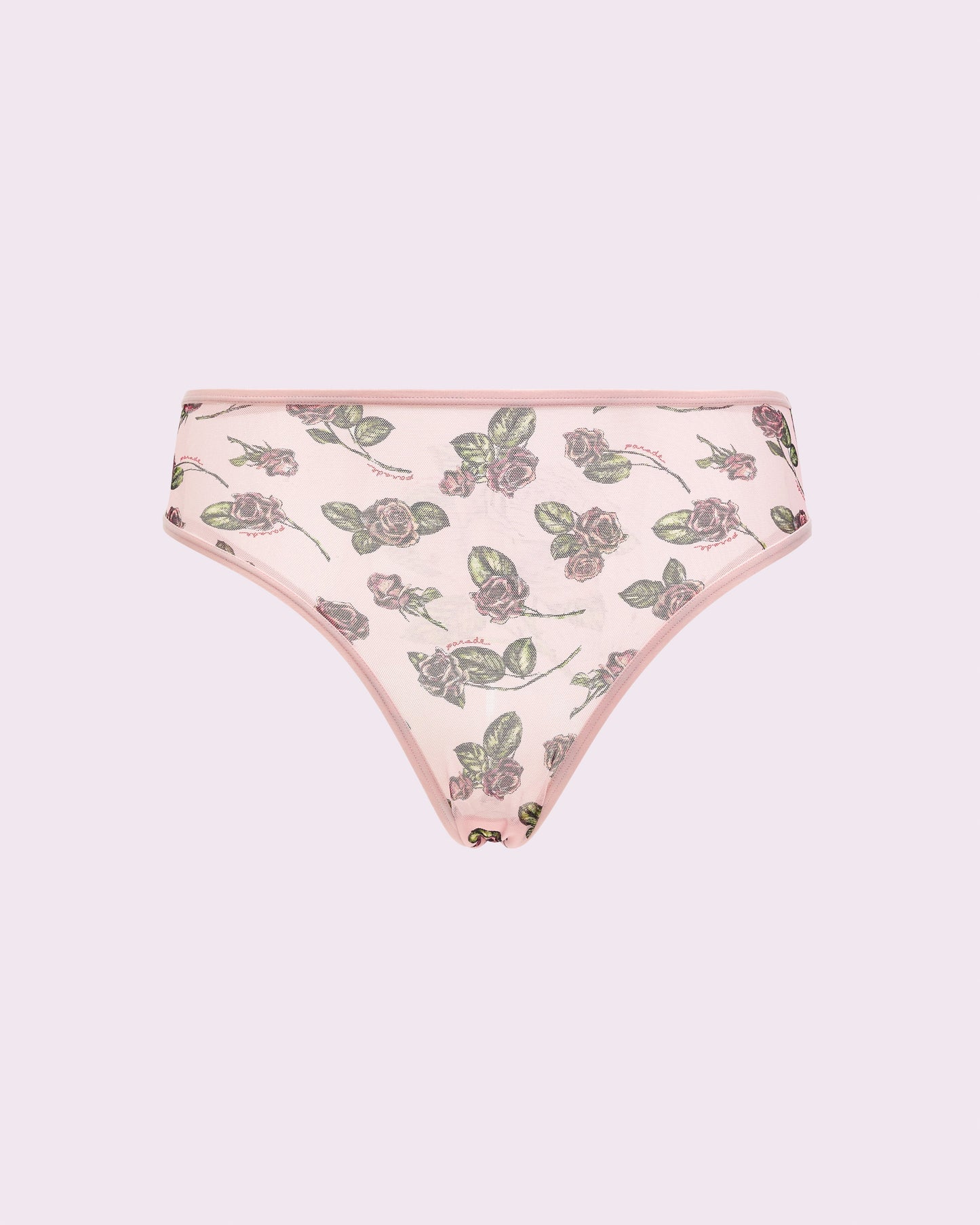 Silky Mesh High Rise Cheeky | Silky Mesh (Parade Rose)