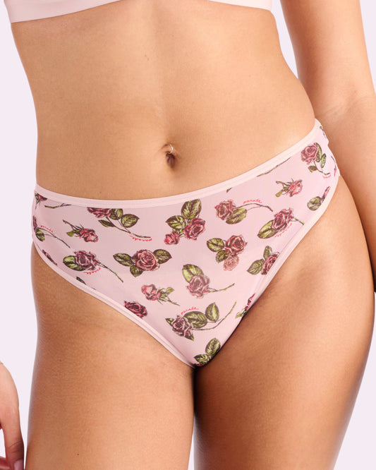 Silky Mesh High Rise Cheeky | Silky Mesh (Parade Rose)