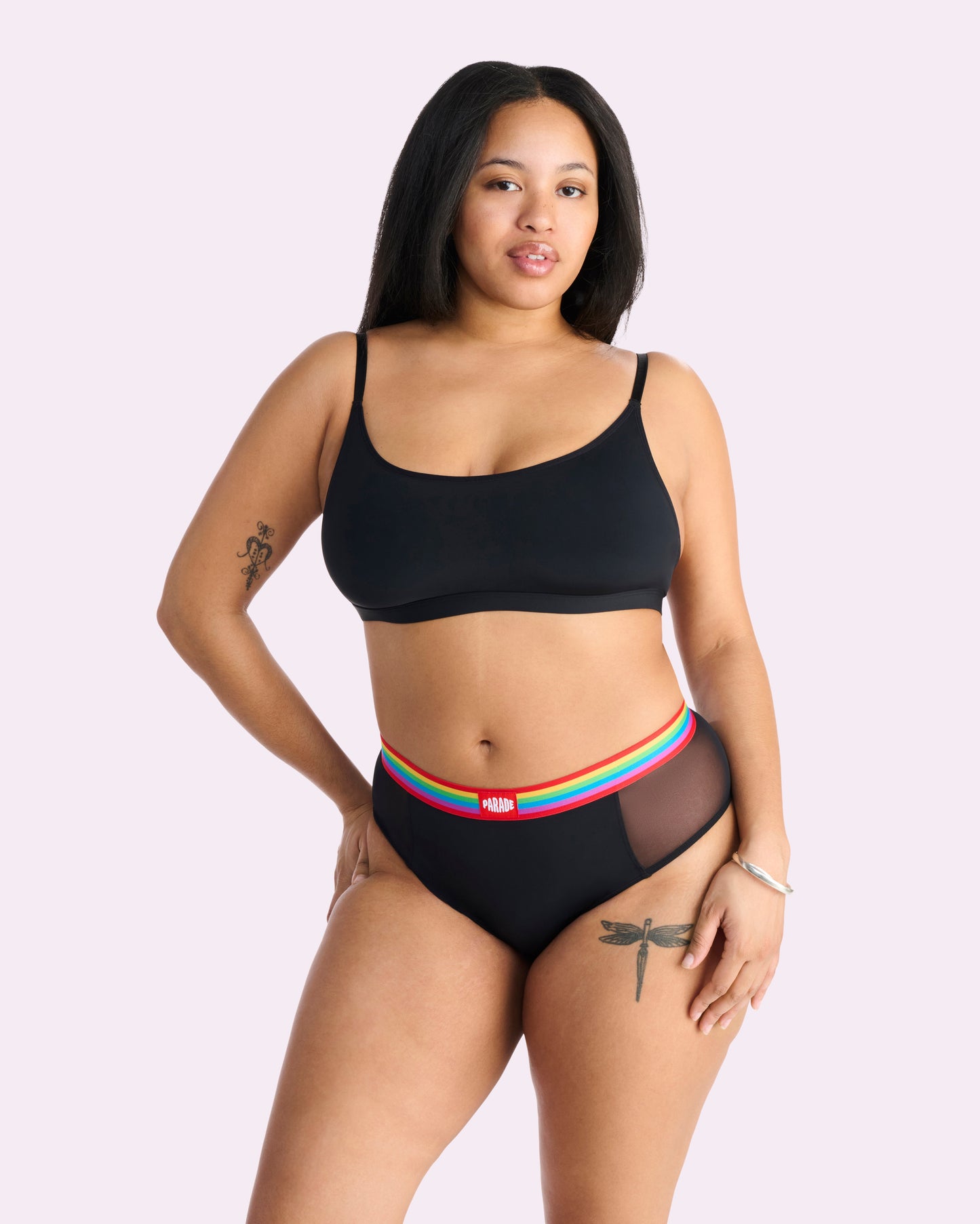 Re:Play High Waisted Brief | Ultra-Soft Re:Play (Eightball Rainbow)