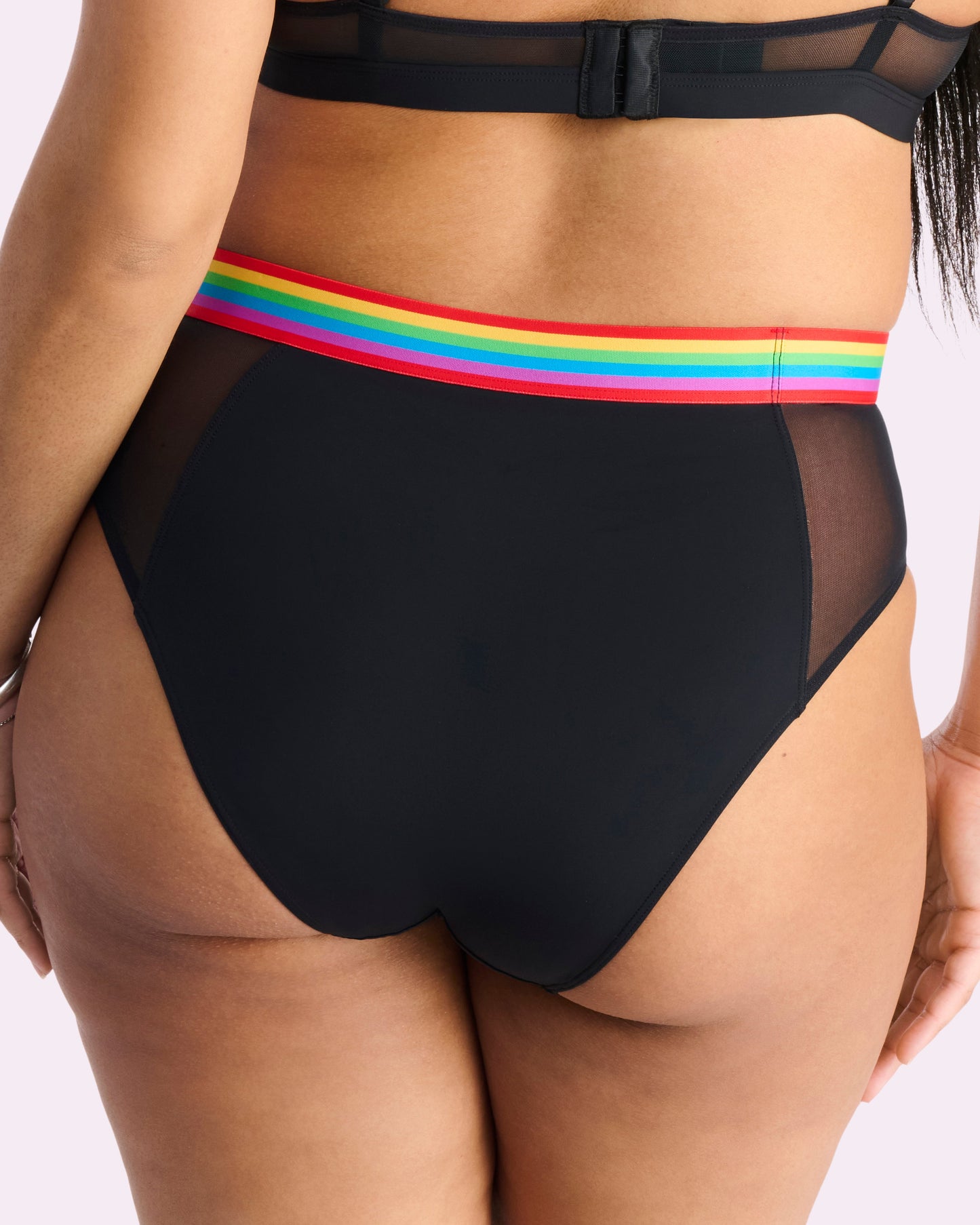 Re:Play High Waisted Brief | Ultra-Soft Re:Play (Eightball Rainbow)