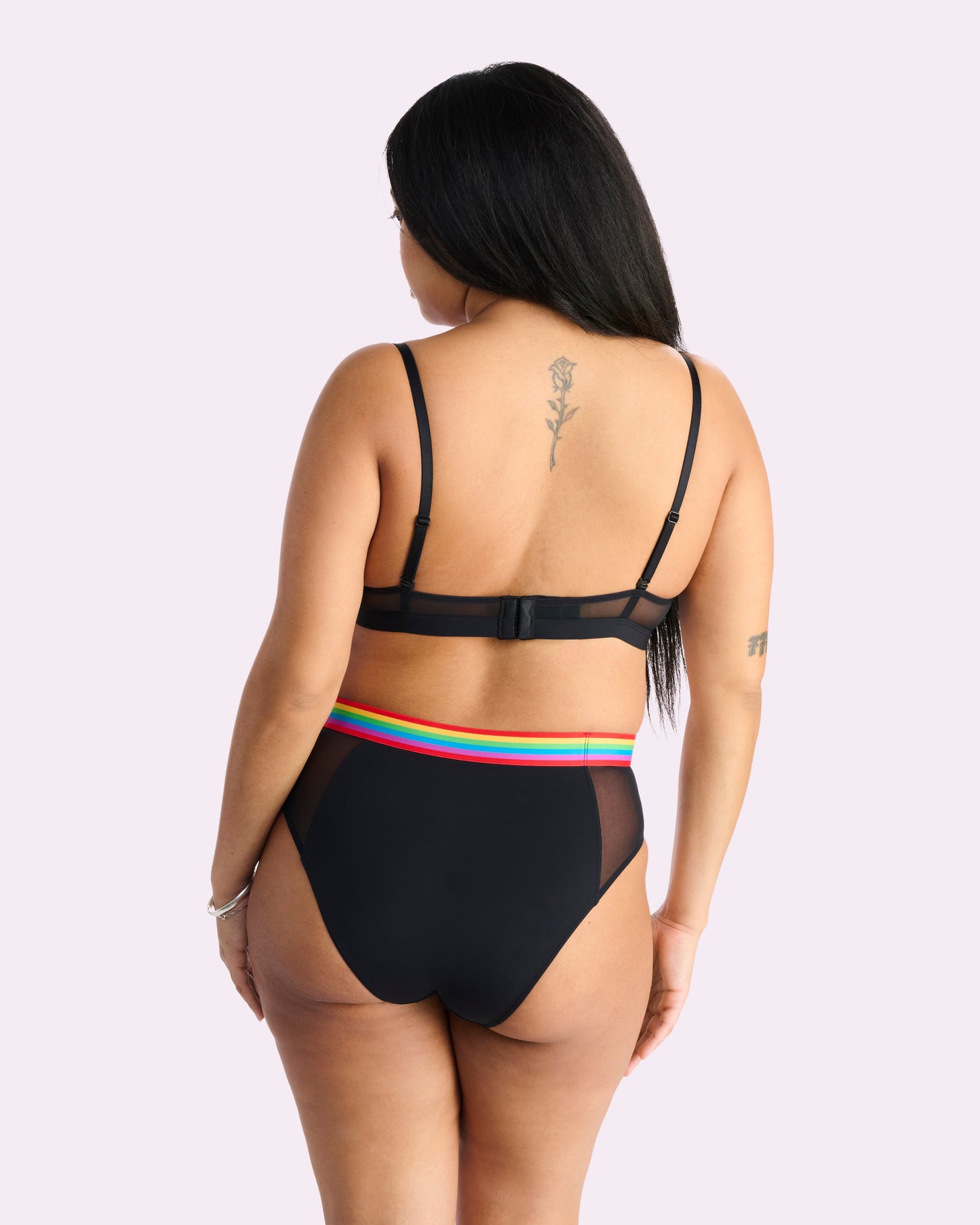 Re:Play High Waisted Brief | Ultra-Soft Re:Play (Eightball Rainbow)