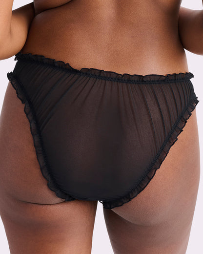 Silky Mesh Flutter Cheeky | Silky Mesh (Eightball)