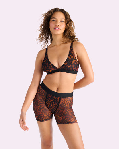 Silky Mesh Boxer Brief | Silky Mesh (Parade Leopard)