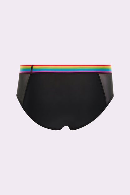 Re:Play High Waisted Brief | Ultra-Soft Re:Play (Eightball Rainbow)