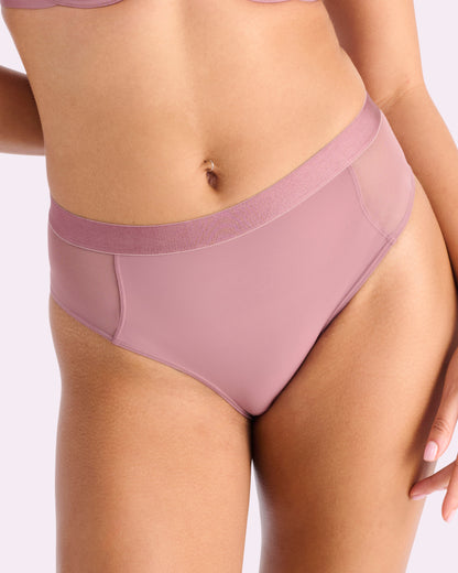 Re:Play High Waisted Brief | Ultra-Soft Re:Play (Premium Plum)