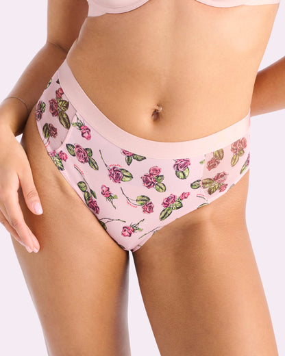 Re:Play High Waisted Brief | Ultra-Soft Re:Play (Parade Rose)