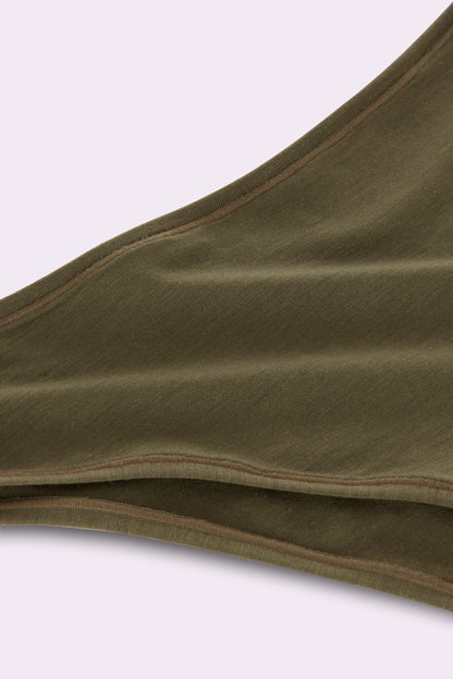 Vintage High Cut Cheeky | New:Cotton (Olive Night)