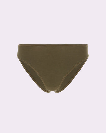 Vintage High Cut Cheeky | New:Cotton (Olive Night)