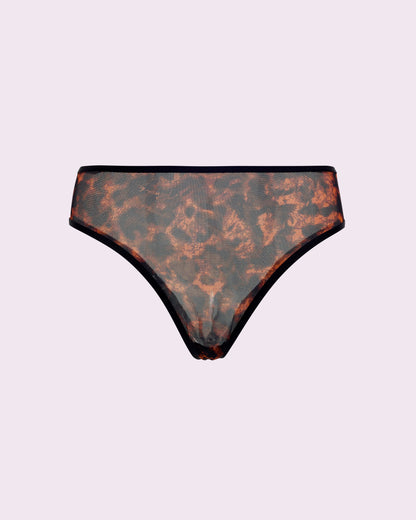 Silky Mesh High Rise Cheeky | Silky Mesh (Parade Leopard)