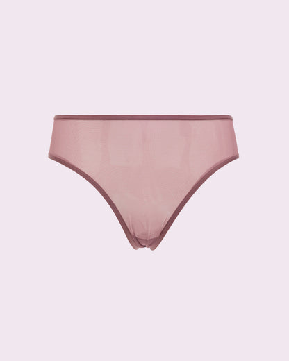 Silky Mesh High Rise Cheeky | Silky Mesh (Premium Plum)