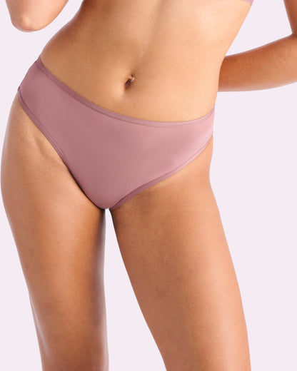 Silky Mesh High Rise Cheeky | Silky Mesh (Premium Plum)