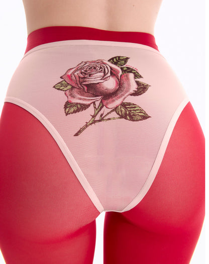 Silky Mesh High Rise Cheeky | Silky Mesh (Parade Rose)
