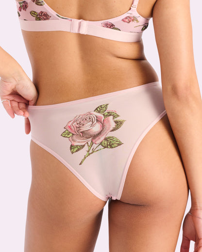 Silky Mesh High Rise Cheeky | Silky Mesh (Parade Rose)